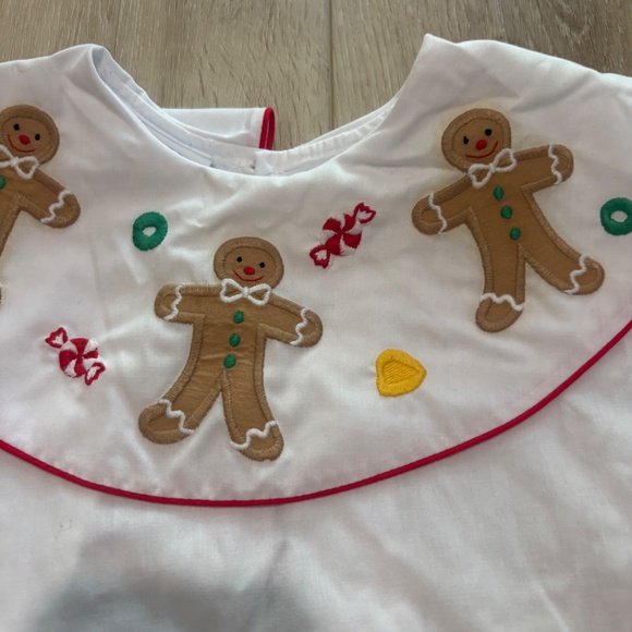 Kelly’s kids Peter Pan collar Holiday Christmas embroidery size 5 - Picture 2 of 5